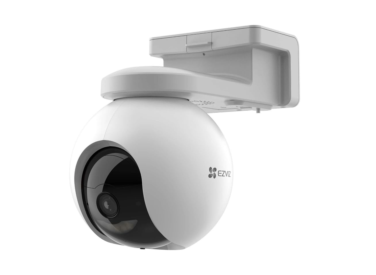 EZVIZ HB8 Pro 4K Kit - Telecamera di Sicurezza 4K Wireless - con Pannello Solare da 5W - Pan & Tilt a 360° - Visione Notturna - Rilevamento AI - Compatibile con Google Assistant & Alexa