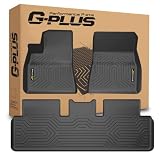 G-PLUS Model 3 Floor Mats Compatible with Tesla Model 3 2017-2023 Sept Old Style,Not Fit 2023 Oct-2026 New Model,TPE All Weather Custom Fit Full Cover Protection Floor Liners Black 3PCS