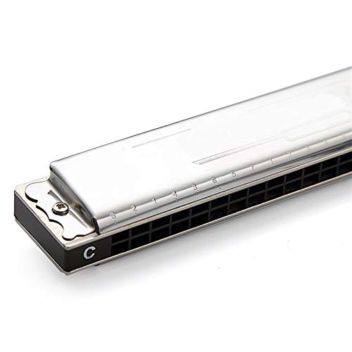 KIRANDIE Organe Bouche Harmonica 24 Trous for la clé Harp débutant de C/D/E/F/G/A/B avec Une boîte en Argent (Color… - Les Beatles, Paul McCartney, John Lennon, RIngo Starr, George Harrison KIRANDIE Organe Bouche Harmonica 24 Trous for la clé Harp débutant de C/D/E/F/G/A/B avec Une boîte en Argent (Color… – Image 5