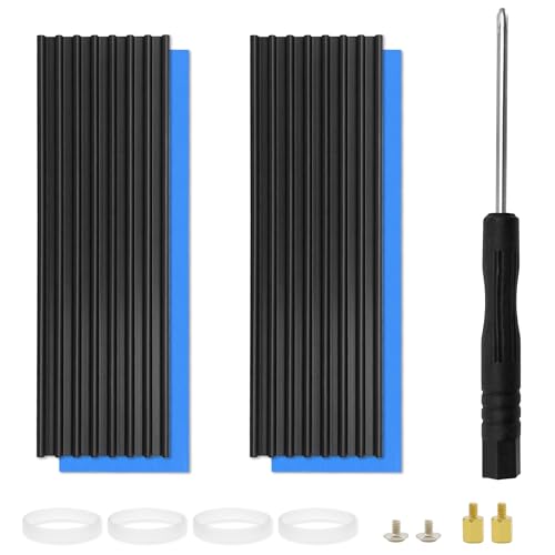 2pcs M.2 Ssd Heatsink 2280 Ssd Nvme Heat Sink With Nvme Ssd Thermal Padscrewd...