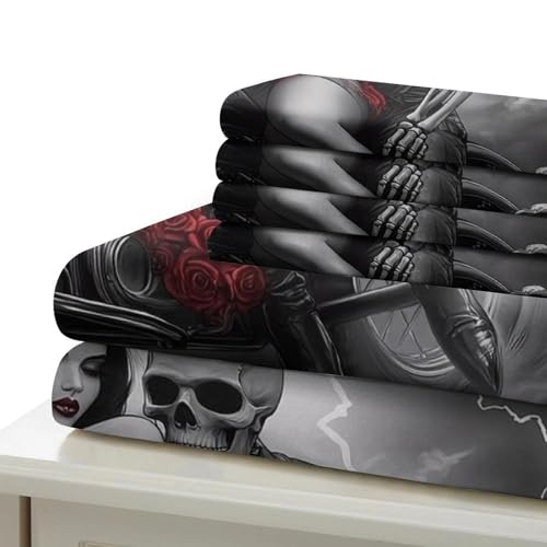 Housse de couette vagues douce et anti-acarien lit double 3D - 7