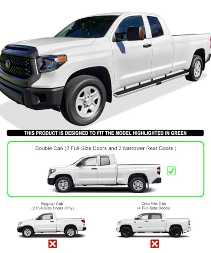 Estribos Laterales de Acero Inoxidable para Toyota Tundra miniatura 2