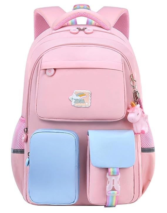 adson Travel School Bag|Backpack for Girls & Boys Large 16 Inches Unicorn Backpack Water Repellent Kawaii Backpack School BagCasual Day Pack Cartoon Bookbag Rucksack-picture-12