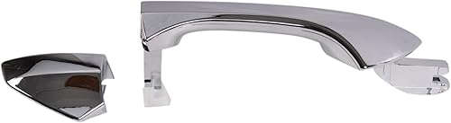 Miniatura 716 de TRQ Manija de puerta exterior delantera izquierda plateada para el lado del conductor compatible con Nissan 370Z 2009-2017