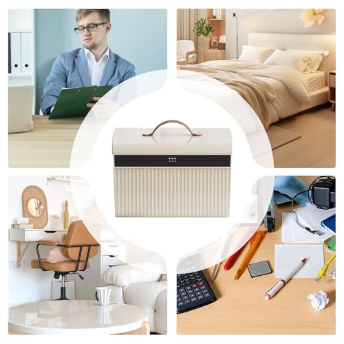 Boîte de rangement avec serrure, coffret décoratif de prestige - 5