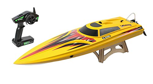 Rage RC RGRB1208 Velocity 800 Bl Brushless Deep Vee Offshore Boat, Yellow