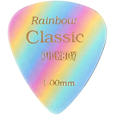 Pickboy Vintage Pick, Rainbow, Cellulose, 1.00mm, 10 picks Cover