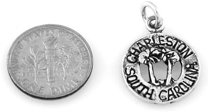 Miniatura 2 de LGU Dije de plata de ley de Charleston de Carolina del Sur de una cara, Plata