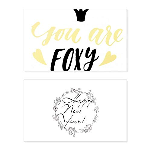 Tarjeta de año nuevo «You Are Foxy» ideal para regalar y sorprender a tu pareja