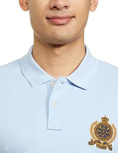 Image of Max Men Cotton Number Sleeve Slim Fit Polo