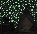 Tamaño: contiene 300 pegatinas para cubrir las paredes o el techo de la habitación de su hijo.