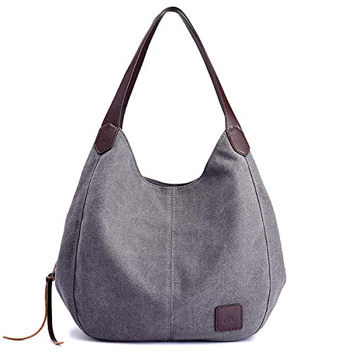 BINKE Bolsos Mujer, Bolso Hombro Multifunción y Bolso tote Bolso Shopper de Hombro Bolso Tote Mujer Bolso Lona