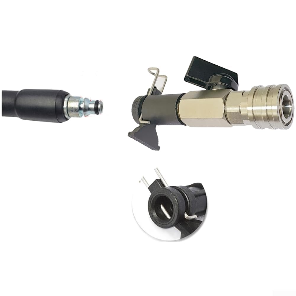 Lrfvhyqnk One Color Pressure Washer Nozzles Quick Connect Spray Tips, Ss Pressure Washer Nozzle Kit 1/4In Qc 2320Psi 5Size Karcher Nilfisk Blackdecker(B)