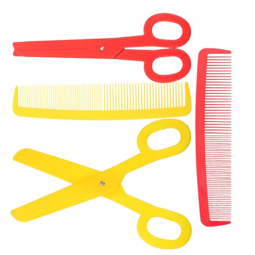 Peigne géant et ciseaux de clown pour costume Halloween et accessoires de cosplay drôles