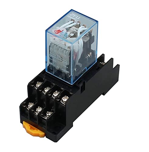 Relé MY4NJ de alta fiabilidad electromecánica 220V de 14 pines con base robusta 3