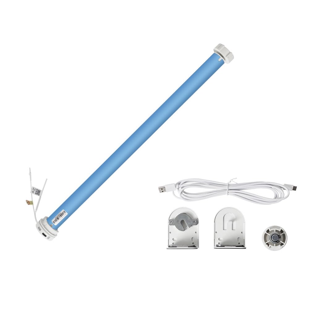 Matter Thread Smart Blinds Motor for 38mm Tube, Direct Connection with Home & Google Home & SmartThings | Automated Roller Shade Motor for Matter Smart Home (Only Motor)