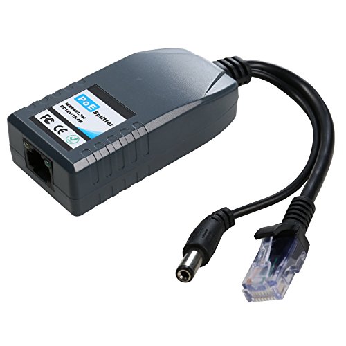 UHPPOTE DC12V Power Over Ethernet PoE Splitter Adapter Injector con conector Lightning miniatura 2
