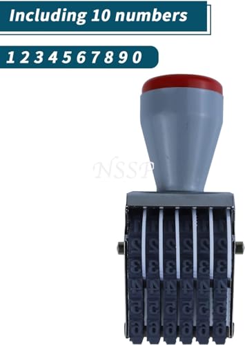 Image of Number Stamp (Incl. ?, Kg, Gm, No.) - 6 Digits(Without Pad /Manual /Rolling Bands)(Pack Of-1)