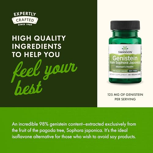 Swanson Genistein from Sophora Japonica, 125mg - 60 vcaps