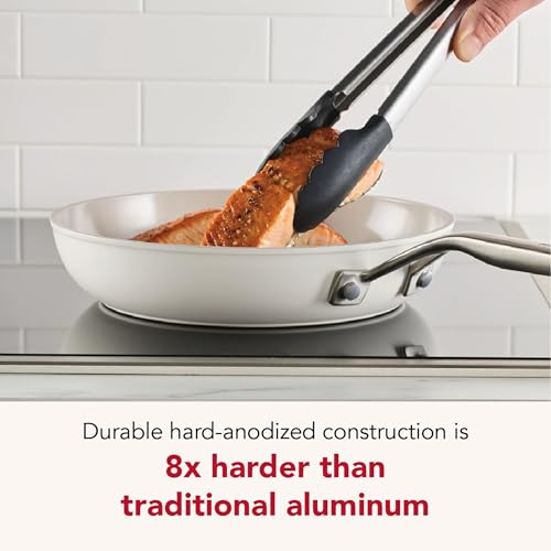 Image of KitchenAid Ceramic Induction Skillet Set, 2-Piece, Porcelain White