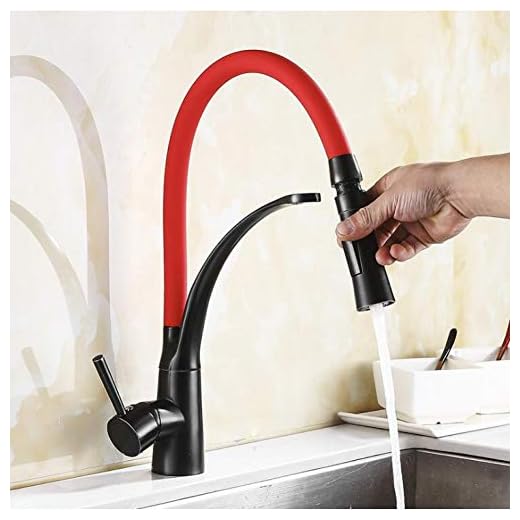 YHSGY köksarmatur köksblandare tvättställ vattenkran mässing röd med svart/svart torneira vattenkran köksarmaturer varmt kallt däckmonterat badrum blandare