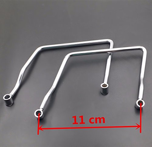 Motorcycle Chrome 11 Cm Saddle Bag Support Bar Mount Bracket For Honda Shadow Ace Vt1100 / Sabre 1100 C2 1995-1999 #TOP4