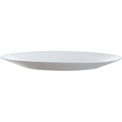 Luminarc  Harena Plates, Glass, 25 cm, White - 1 Unit