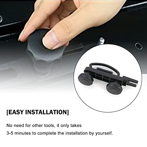 Ryanstar Racing 4 Pcs Roof Box U-Bolt Clamps Rooftop Car Van Mounting Accessories U-Bracket Mounting Accessories, 85Mm Internal Width, With 8 Lock Nuts, 2 Strap Kit For Most Cars #TOP2