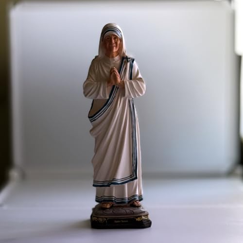 Estatua Madre Teresa de Calcuta de resina 11.5 pulgadas miniatura 3