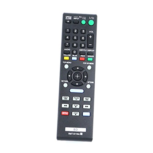 ZdalaMit RMT-B116A RMTB116A New Replacement Blu-Ray Disc Player Remote Control fit for Sony BD DVD BDP-BX58 BDP-BX38 BDP-S280