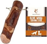 Wildfang® Olive Bâtons à mâcher en bois pour chiens, L – Jouets de Chew Tough pour les Chewers Agressifs, Jouets pour Chew Puppy pour les dents, Formation pour les Muscles de Chewing, Bâton de bois d'olive pour les chiens 25 kg (paquet de 1)