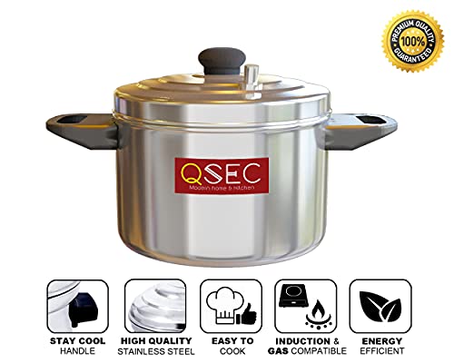 Image of QSEC Idli Cooker (24 Idli) Stainless Steel Steamer With 6 Tier Stand | Induction and Gas Stove Compatible