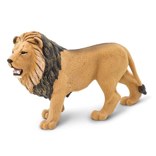Safari Ltd. Lion Figurine - Realistic 5.5' Wildlife Figure - Educational Toy for Boys, Girls, and Kids Ages 3+