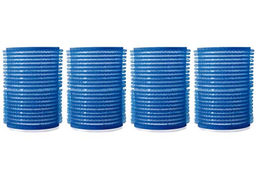 Titania Bur Curlers 40mm 4 Pieces - Chemical & Moisture Proof Self Adhesive Professional Styling Rollers w/Bag & Soft Tubes - Gentle Hair Volumizer & Curler For All Hair Types & Lengths
