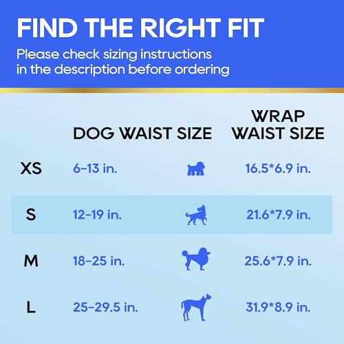 HONEY CARE All-Absorb A26 Male Dog Wrap, 50 Count, Small #2