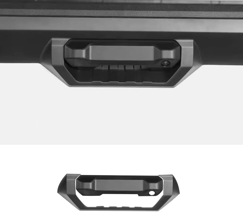 Car Accessories Fit for Toyota Tundra 2022-2023 Back Door Handle Bowl Protection Cover ABS (Glossy Black for Low Configuration) 2PCS