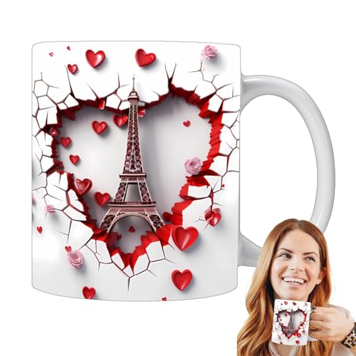 Tasse à café Tour pour femme, Tasse à café Tour de Paris | Tasses à café en céramique Tasse d'eau Tour - Tasse à café unique et originale, tasse à...