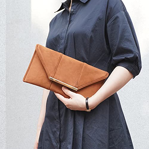 Image of JNB Faux Microsuede Envelope Clutch