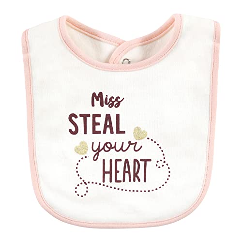 Image of Hudson Baby Unisex Baby Cotton Bibs, Mommys Bestie, One Size