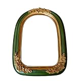 Generisch Vintage Bilderrahmen „Rubens“ in 21x30 cm (A4) Gold Grün - Leiste: 30x20mm - Echtglas - Fotorahmen Barock - Antik - Bilderrahmen 20x30 Vintage - Fotorahmen A4 Gold