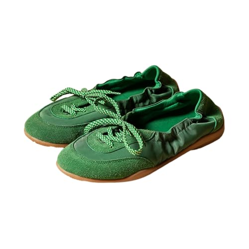 Image of Theater Kai Casual Sneakers in Suede for Women | Stylish Flat Lace-Up Shoes | Lightweight Comfortable Footwear with Cushioned Insole