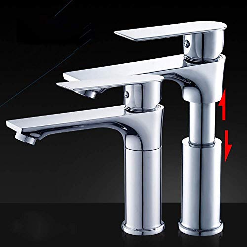 Fregadero de agua mezclada en cobre con grifo elevable para baños modernos 2