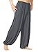 MESHIKAIER Pantalon sarouel super doux pour homme, pantalon de loisirs, pantalon bouffant, pantalon de yoga, pantalon de sport pour 4 saisons - Gris - XX-Large