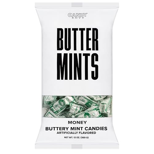 Candy Envy - Money Buttermints - 13 oz. Bag - Approximately 100 Individually Wrapped Mints