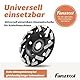 FANZTOOL Premium Diamant Schleiftopf Abrasiv 125 mm x 22,2 mm Schleifteller für abrasive Baustoffe, Estrich, Putz, Asphalt