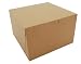 Southern Champion Tray 09455K Kraft Paperboard Non Window Lock Corner Bakery Box, 8" Length x 8" Width x 5" Height (Case of 100)