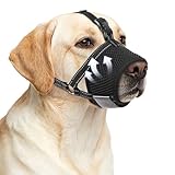 SuplutuX Dog Muzzle for Large Dogs, Soft Mesh Muzzle to Prevent Biting & Barking, Secure and Breathable for Training, Grooming, and Vet Visits, XL 8.7"-11"