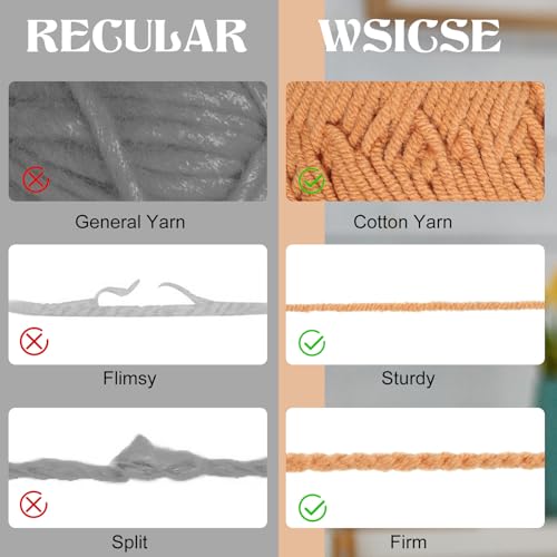 4 PCS Crochet Yarn, 560 Yard Soft Yarn for Crocheting Assorted Colors Fluffy Yarn for Crochet Hand Knitting Decorative Gifts 1 Skein/140 Yard-Brown by WSICSE - Image 4
