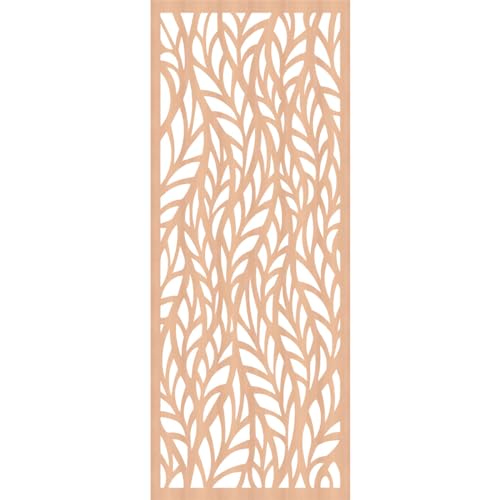 Image of 25 3 /8 inchW x 64 3 /8 inchH x 1 /4 inchT Ortonville Decorative Fretwork Wood Wall Panels, Alder