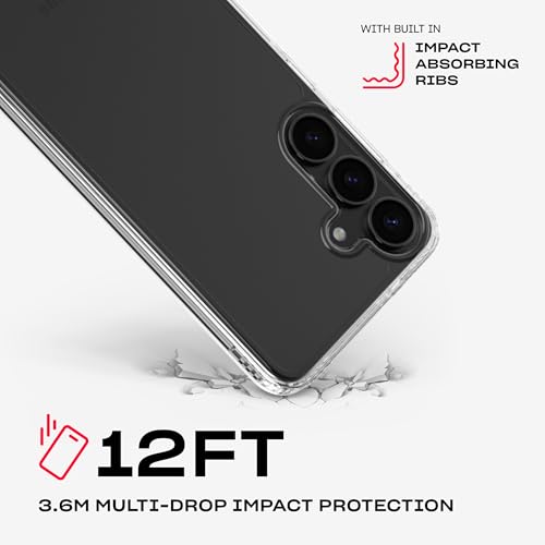 Coque Samsung Galaxy S25+ tech21 EvoClear transparente anti-jaunissement protégeant votre mobile - 3